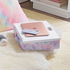 Adjustable Lapdesk - Colour Flow Metallic Watercolour Tie-Dye