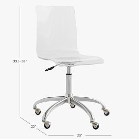 Piper Acrylic Swivel Desk Chair