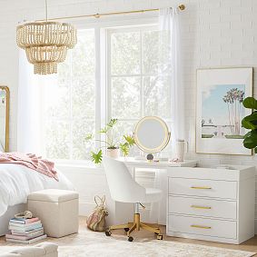 Wood Beaded Pendant (17")