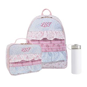 Colby LoveShackFancy Ruffle Backpack &amp; Cold Pack Lunch Bundle, Set of 3