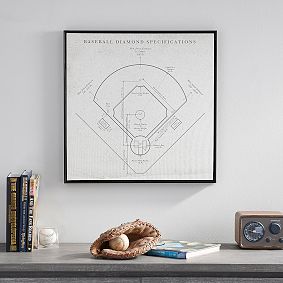 Baseball Vintage Framed Sports Art
