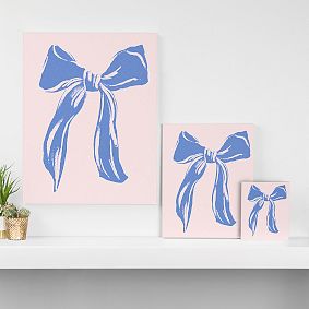Big Blue Bow Art
