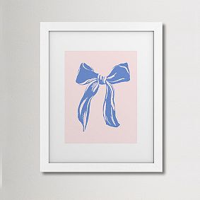 Big Blue Bow Art
