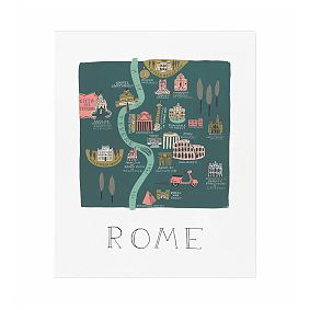 Rifle Paper Co. Rome Map Print