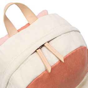 Coral Colorblock Everyday Denim Backpack
