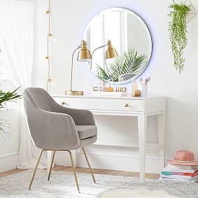 Open Box:  Performance Everyday Velvet Baylor Stationary Desk Chair - Gray