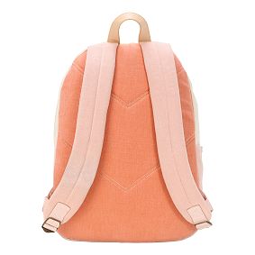Coral Colorblock Everyday Denim Backpack