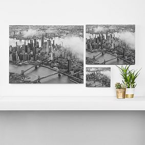 Manhattan Through the Clouds Art