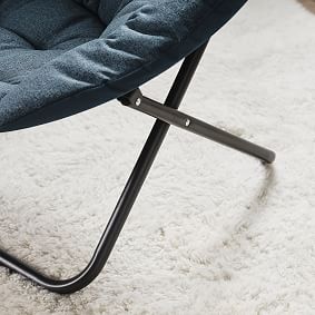 Basketweave Indigo Hang-A-Round Chair