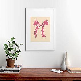 Big Pink Bow Art