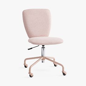 Open Box: Performance Heathered Basketweave Carey Swivel Desk Chair
