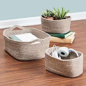 Nested Texture Baskets, Set of 3