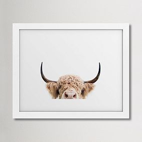 Peeking Cow Art