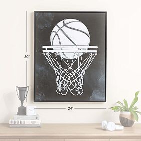 Black &amp; White Sports Art - Basketball