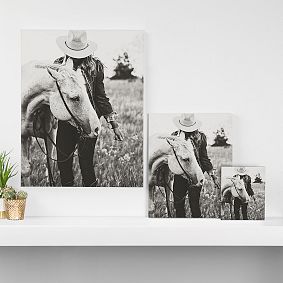 Cowgirl and Her Horse Art