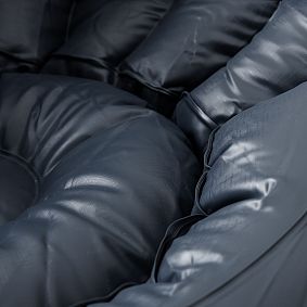 Inflatable Faux-Fur Ivory Chair