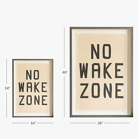 No Wake Zone Art