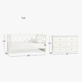 Elsie Daybed &amp; 6-Drawer Dresser Set