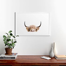 Peeking Cow Art
