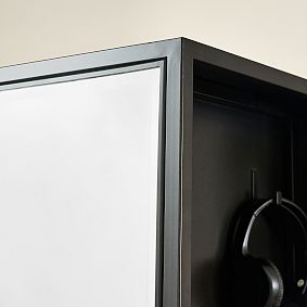 Locker Rotating Bookcase with Mirror (18")