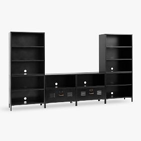 Locker 2-Drawer &amp; Cubby Tower Media Set (120")