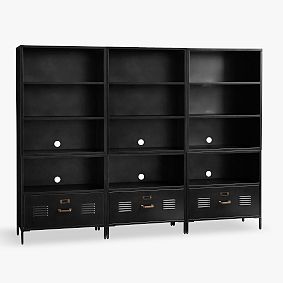 Locker 3-Cubby Wall System with Drawers (90&quot;)