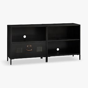 Locker Drawer &amp; Cubby Bookcase Set (60")