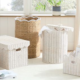 Palmer Scallop Lidded Hamper (16"x22")