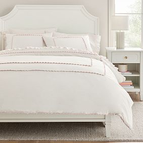 Organic Mini Ricrac Border Duvet Cover