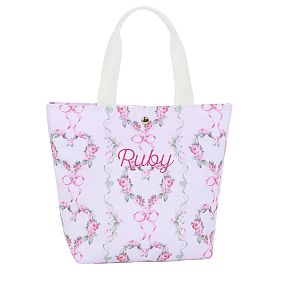 LoveShackFancy Floral Heart Colby Lunch Tote