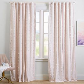 Tufted Dot Blackout Curtain