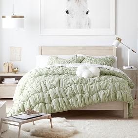 Cream Puff Microfibre Quilt - Ivory