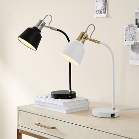 Mini Taylor Desk Lamp with USB Port (18")
