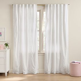 Roller Rabbit Jena Trellis Pleated Light-Filtering Curtain