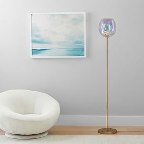 Iridescent Globe Floor Lamp