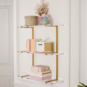 Metal Acrylic Bookcase (24"x25")