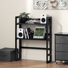 Dorm Foldable Wooden Desk Hutch (28")