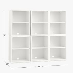 Keaton Cubby Wall Bookcase (66")