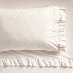 Organic Willow Floral Sheet Set