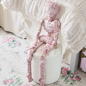 LoveShackFancy Skeleton Pillow