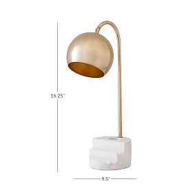 Marble Organizer Base Task Lamp