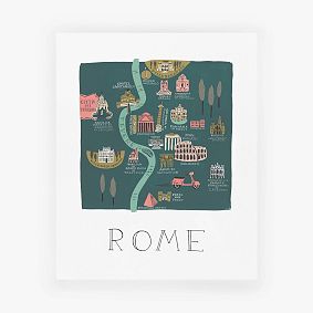 Rifle Paper Co. Rome Map Print