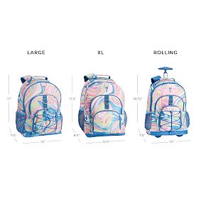 Gear-Up Marble Yellow Multi Rolling Backpack