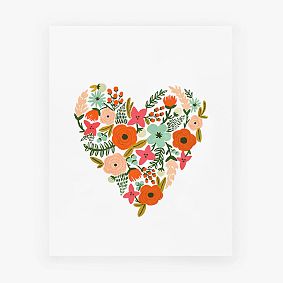 Rifle Paper Co. Floral Heart Print