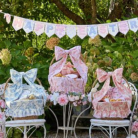 LoveShackFancy Damask Easter Liner &amp; Bow