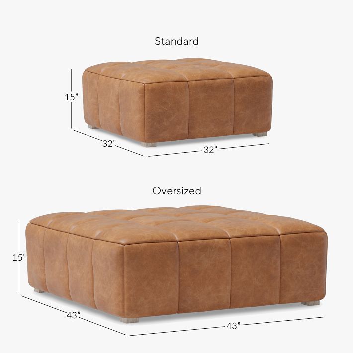 Pouf Rangement Biscottini 32 Cm - Faux Cuir Noir - Tabouret Coffre Pliable
