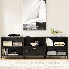 Locker Drawer &amp; Double Cubby Bookcase Set (90")