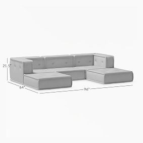 Cushy U-Shaped Sectional Set (96")