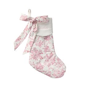 Open Box: LoveShackFancy Pink Damask Stocking