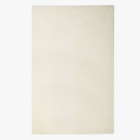 Open Box: Washable Faux-Bunny Fur Rug, 5' x 8' - Ivory